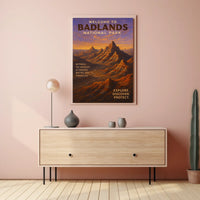 Welcome to Badlands National Park Poster