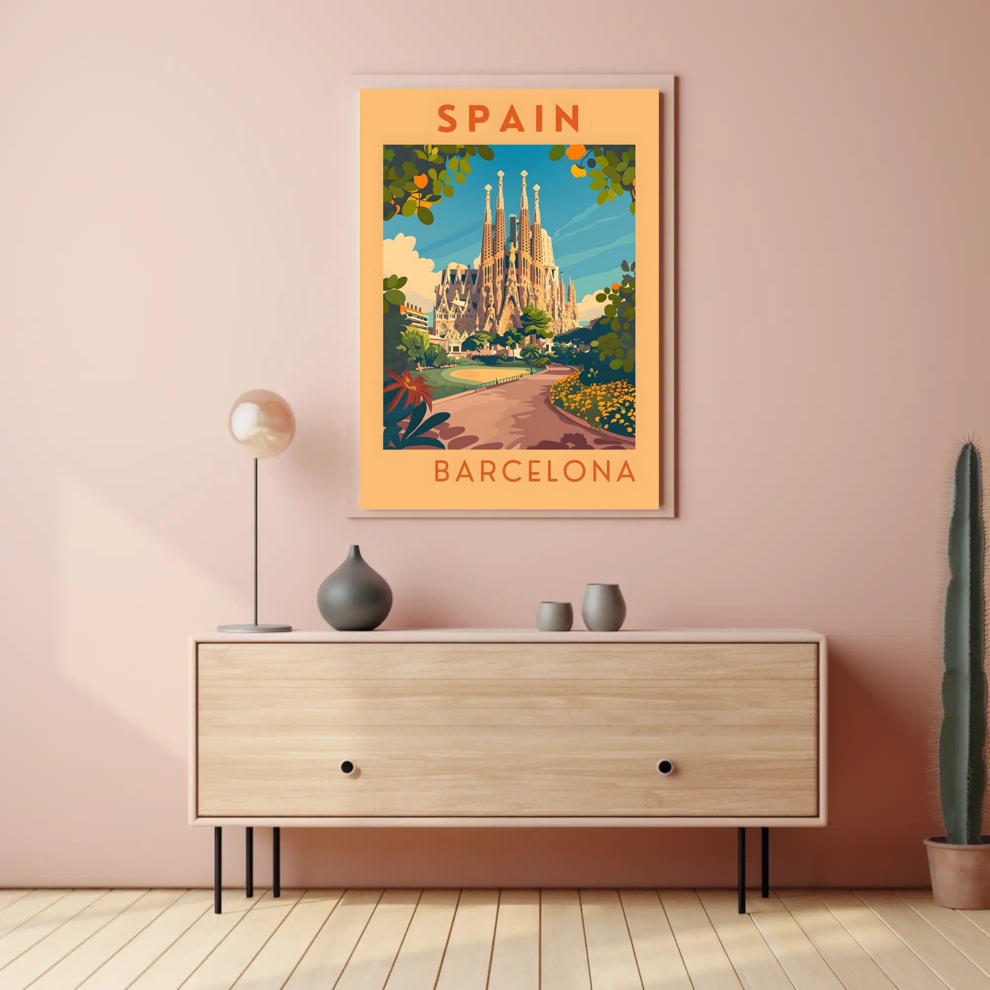 Barcelona Travel Poster