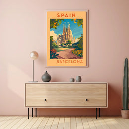 Barcelona Travel Poster