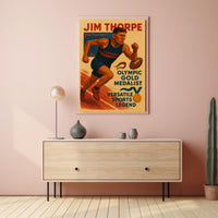 Celebrating an Olympic Legend Jim Thorpe Poster