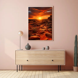 Desert Sunset Serenity Poster
