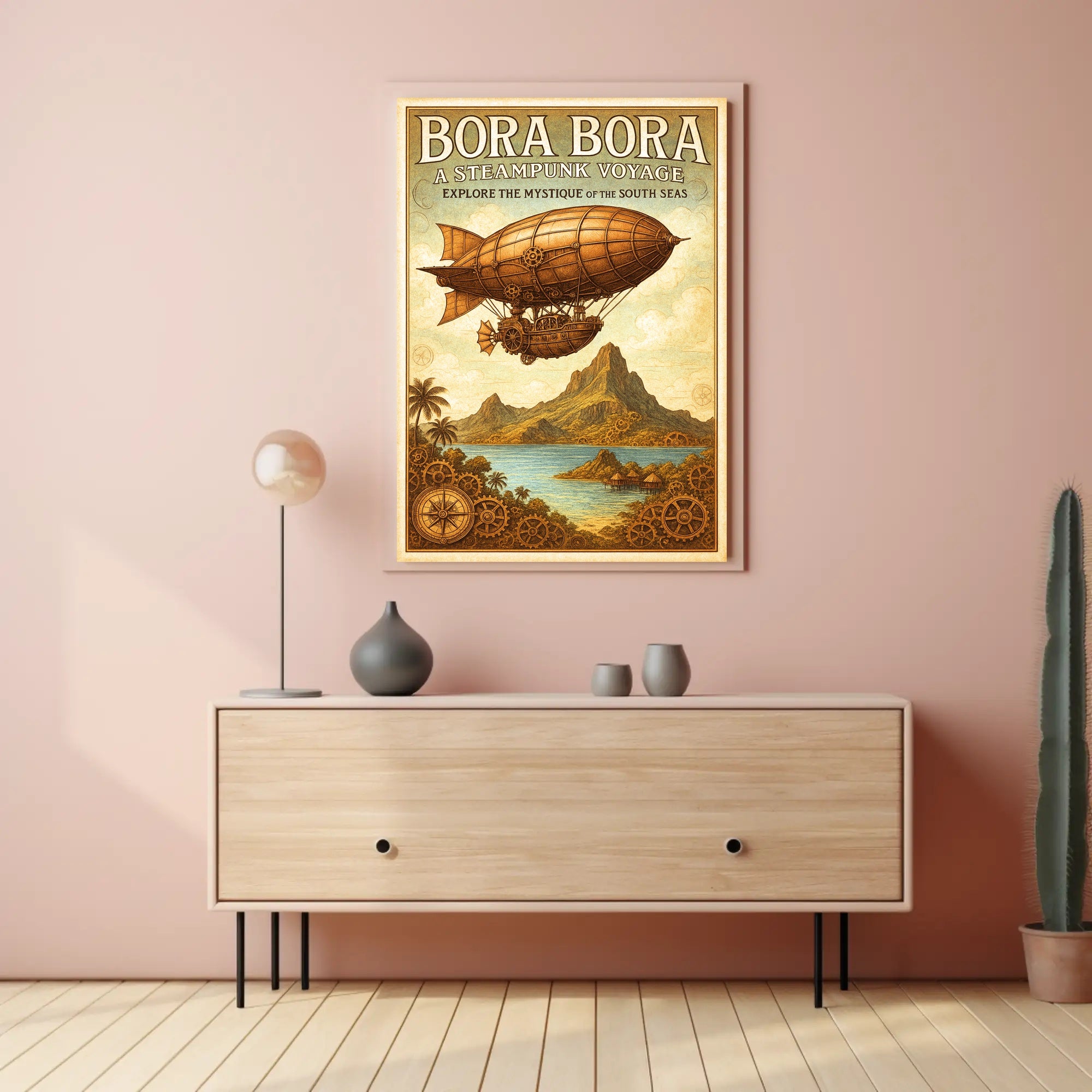 Bora Bora  A Steampunk Voyage Poster PosterGoat