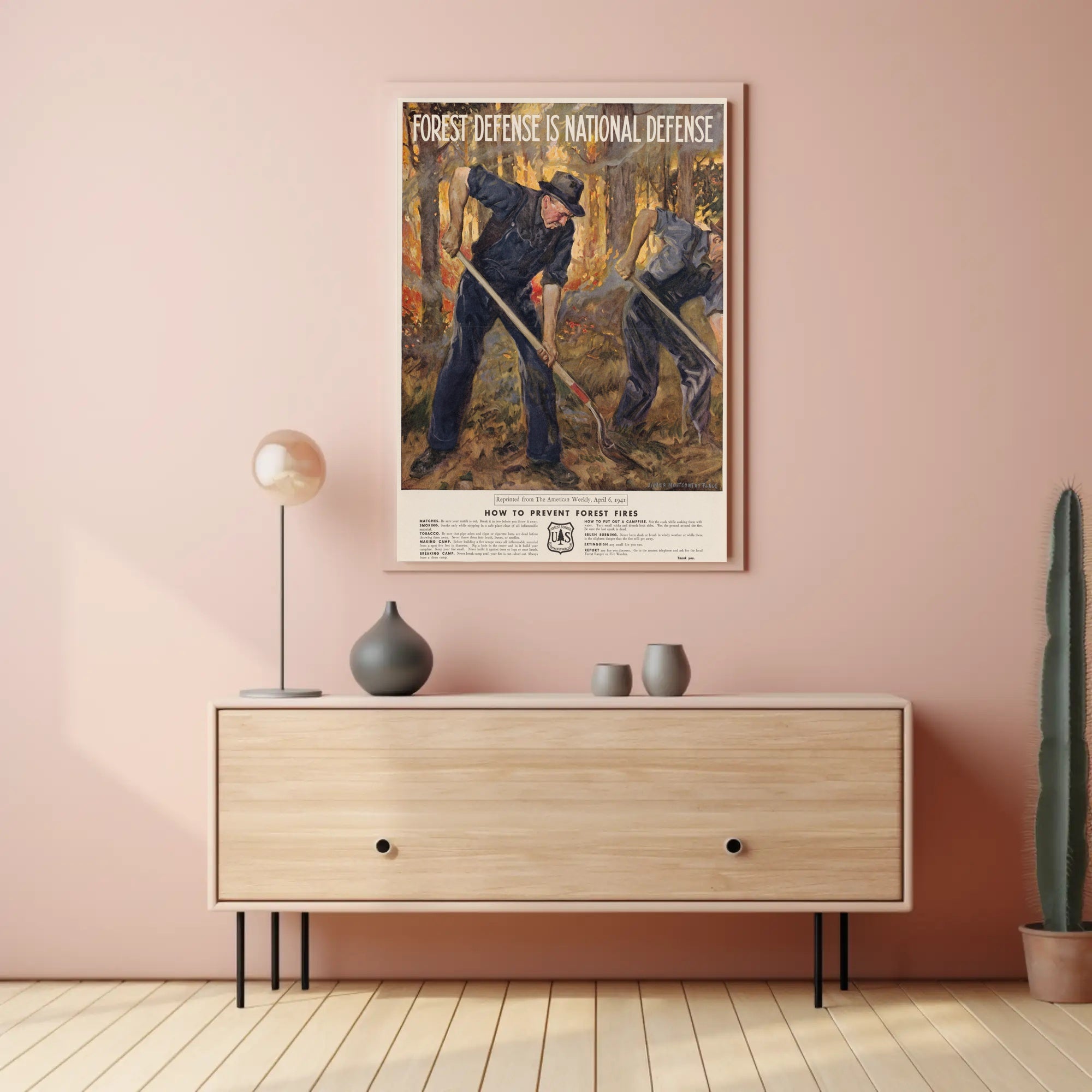Forest Defense is National Defense Poster PosterGoat