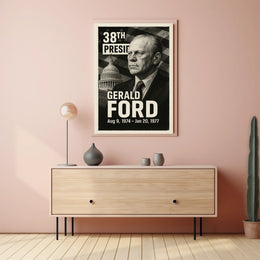 Gerald Ford 38th President of the United States Digital Montaje Poster