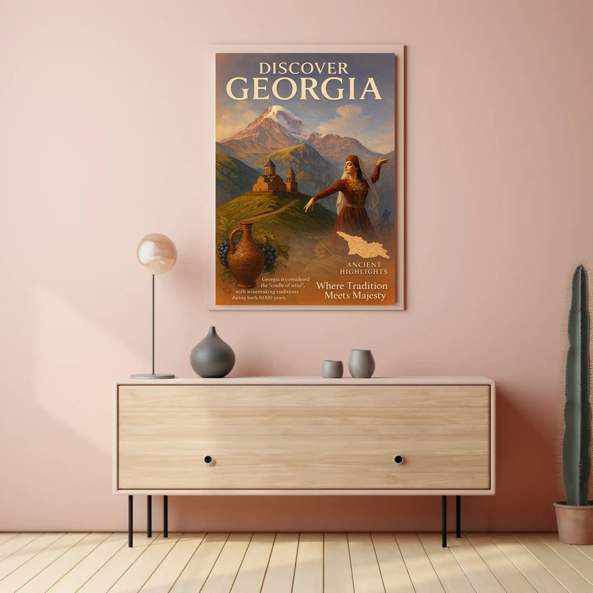 Discover Georgia Where Tradition Meets Poster