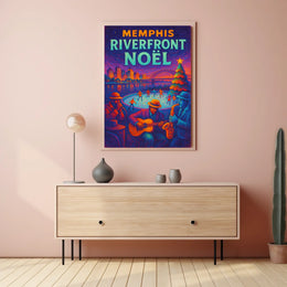 Memphis Riverfront Noël Poster