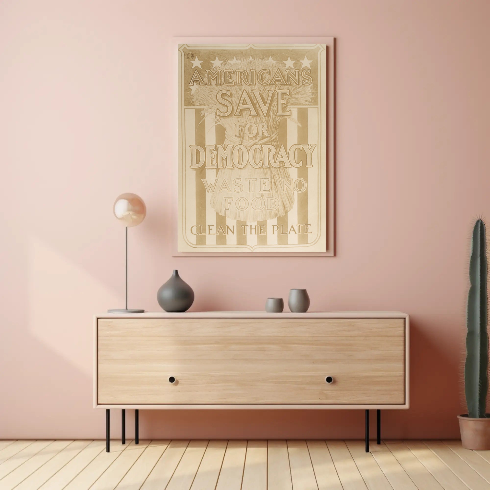 Save for Democracy Patriotic World War I Propaganda Poster PosterGoat