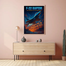 F-22 Raptor The Pinnacle Of Air Poster
