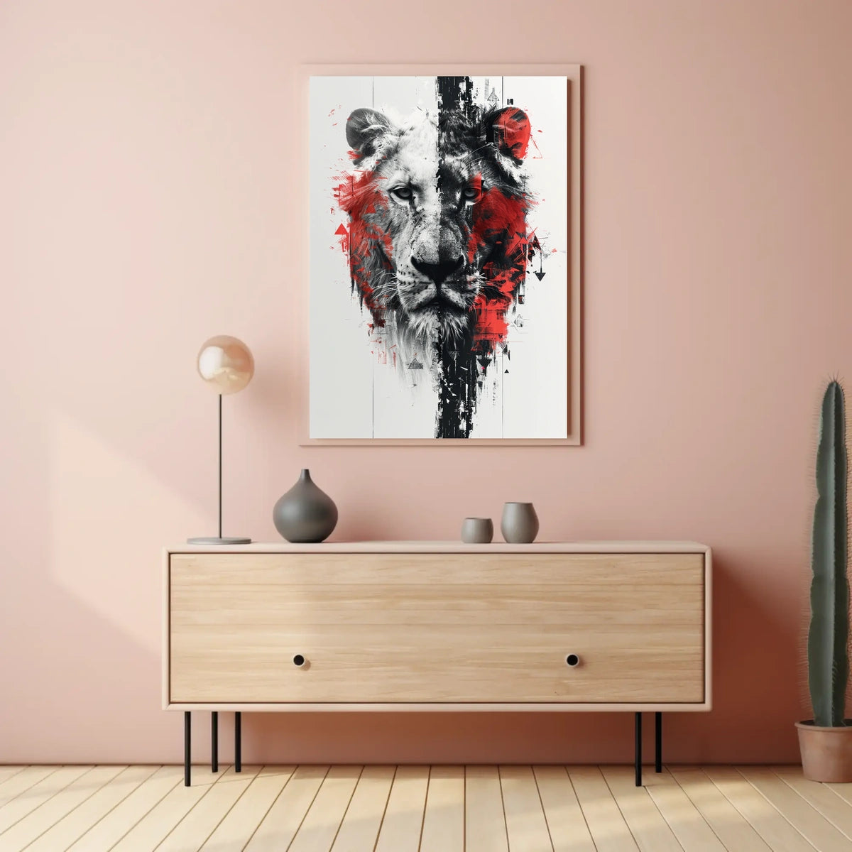 The Duality Of The Lion Poster