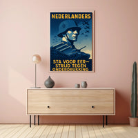 WWII Military Pride Propaganda Poster