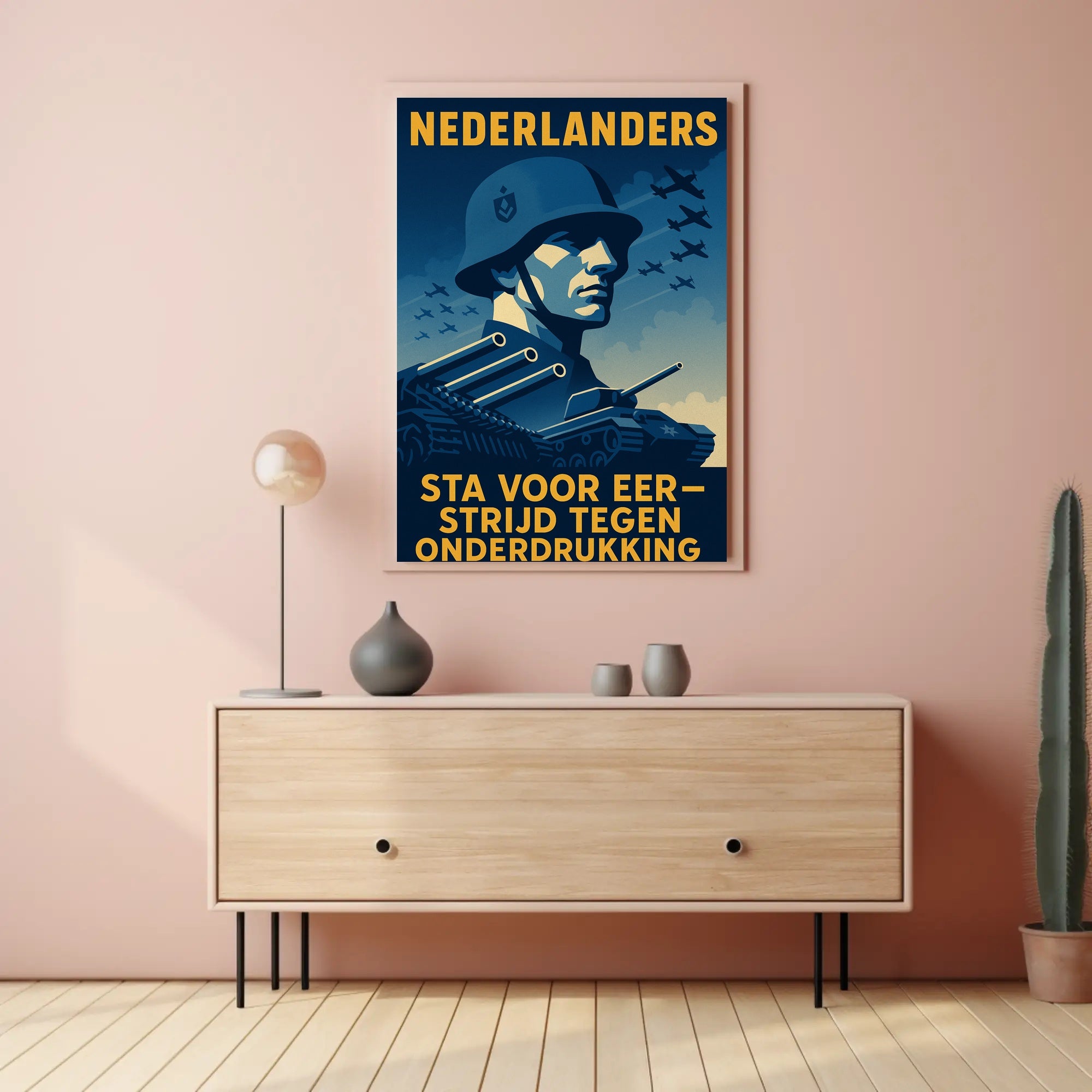 WWII Military Pride Propaganda Poster