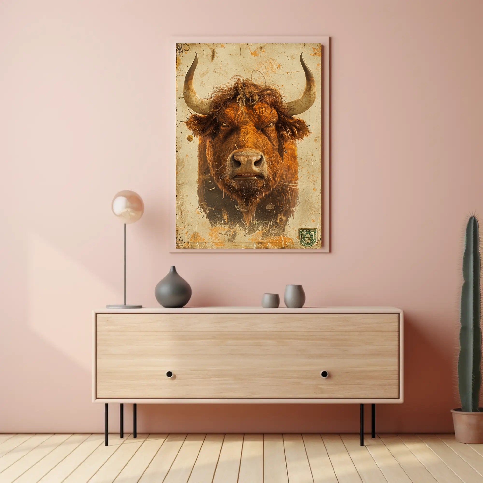 The Majestic Bull Poster PosterGoat