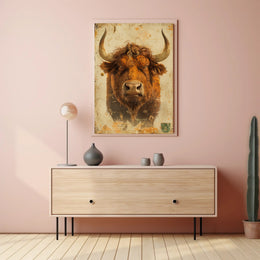 The Majestic Bull Poster PosterGoat