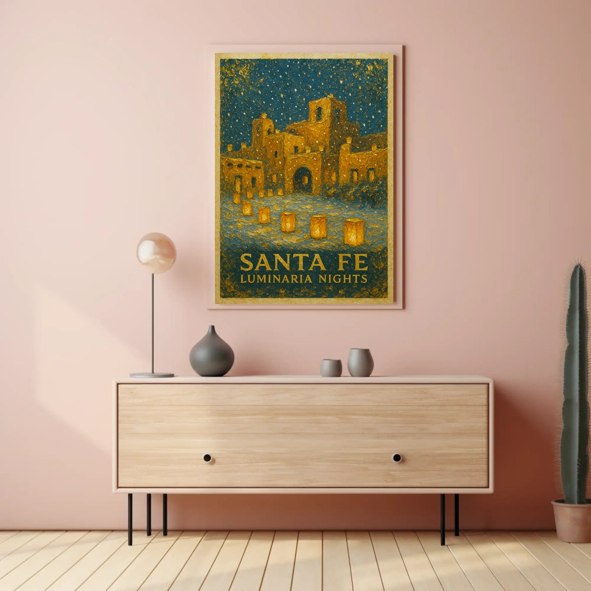 Santa Fe Luminaria Nights Poster
