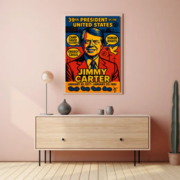 Jimmy Carter United States Leader Artistic Wall Poster