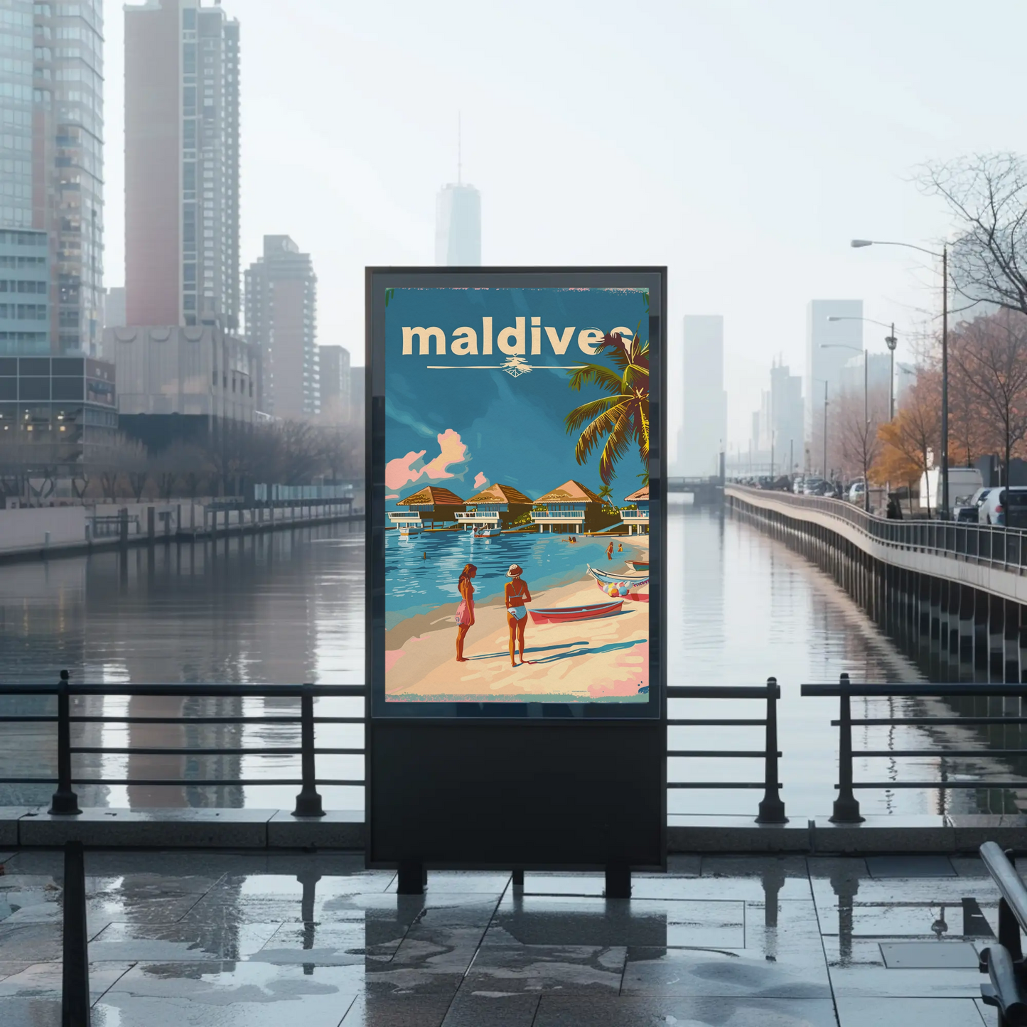 Maldives Tropical Paradise Poster