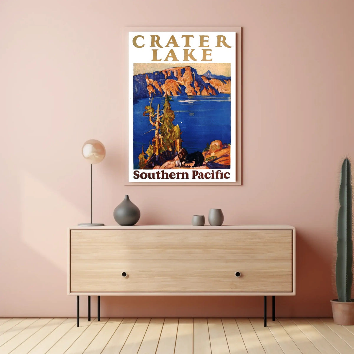 Crater Lake Southern Pacific Poster