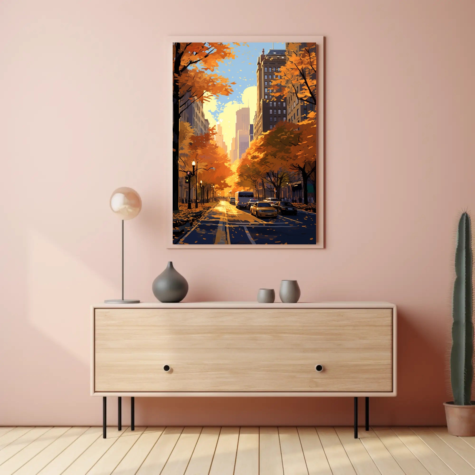 Autumn In The City Poster PosterGoat