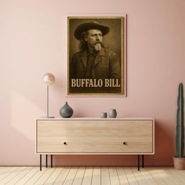 Buffalo Bill Vintage Western Portrait Cultural or Heritage Poster