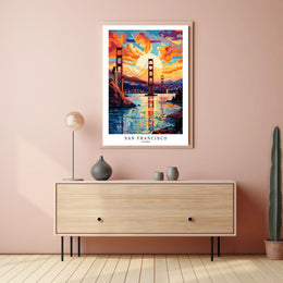 San Francisco Sunset Poster