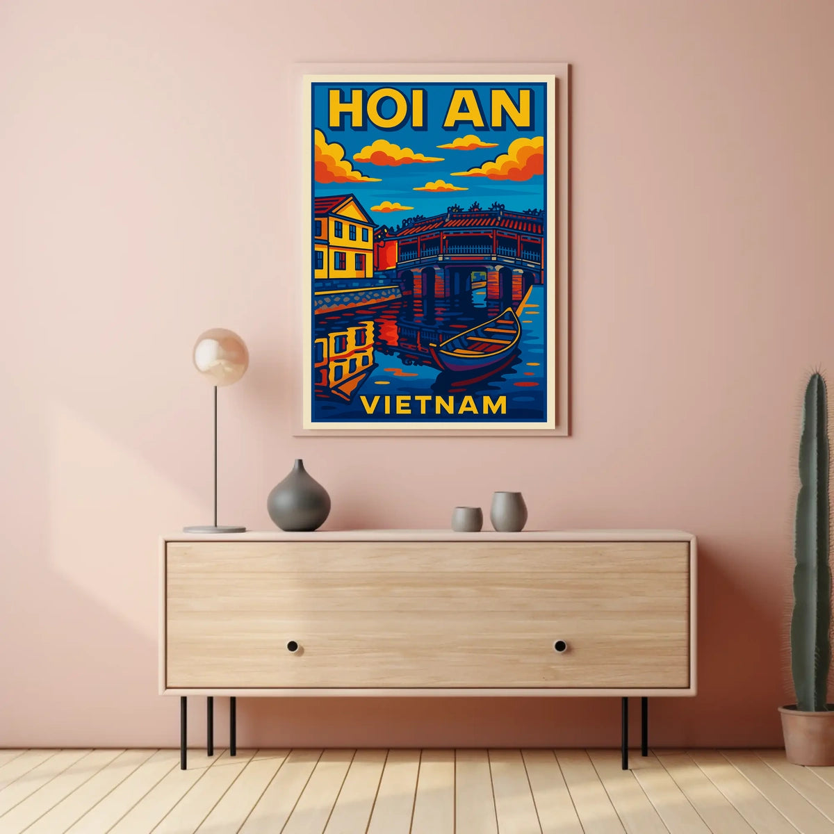 Hoi An Vietnam Travel Poster
