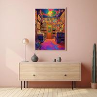 Vibrant Psychedelic Room Poster