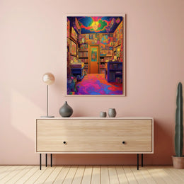 Vibrant Psychedelic Room Poster