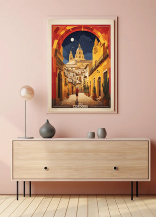 Córdoba Nighttime Charm Travel Poster