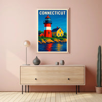 Connecticut Lighthouse Poster