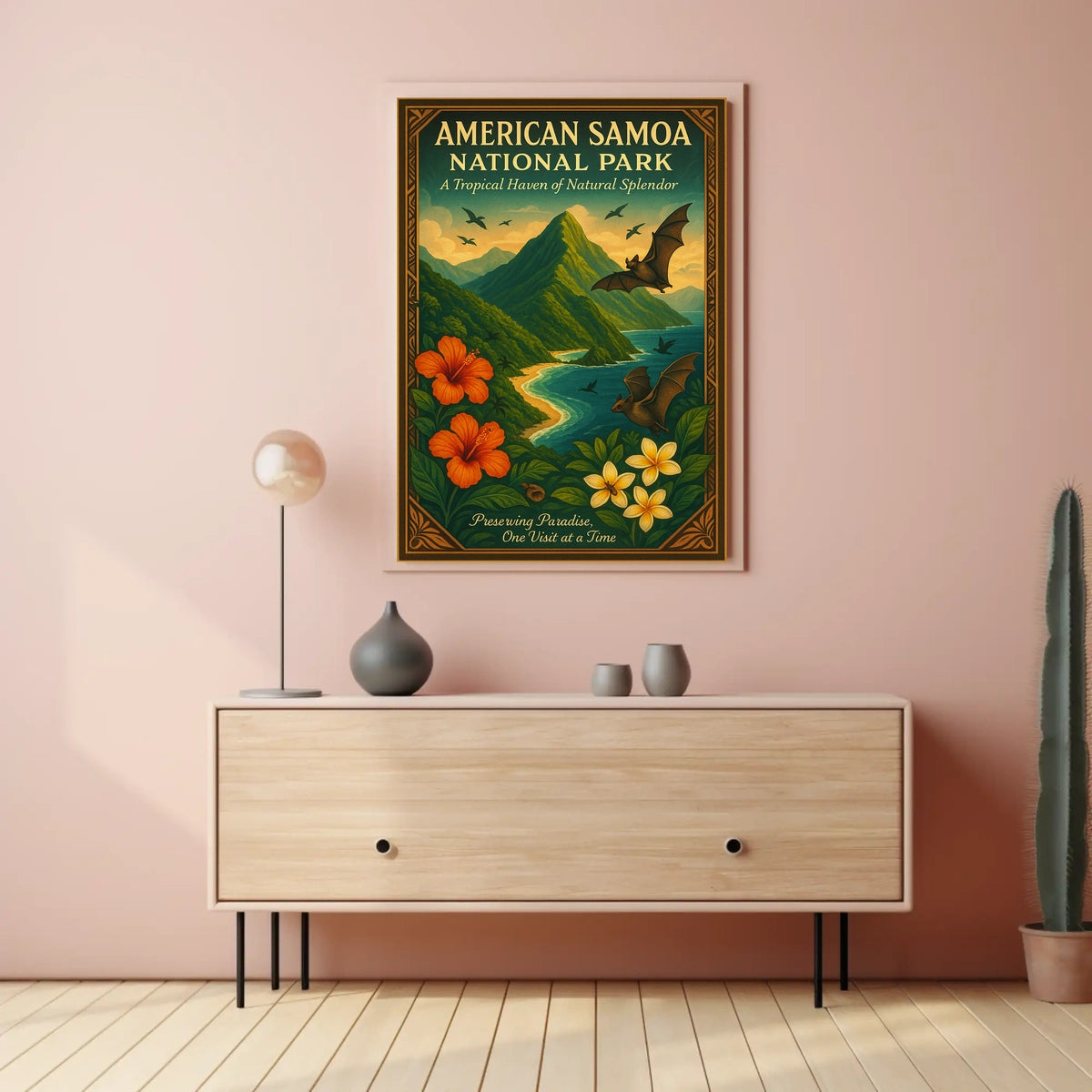 American Samoa Tropical Escape National Park Poster