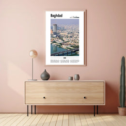 Baghdad Skyline Fusion Urban or Cityscape Poster PosterGoat