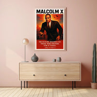 Malcolm X Vision for the Future Poster PosterGoat