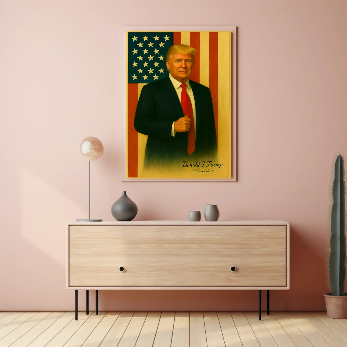 Donald Trump Guiding Light Nation Patriotism Leadership American Pride Cinematic Poster