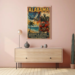 Alabama A Tapestry of Heritage and Progress Poster