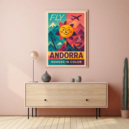 Fly Andorra Wander in Color Poster
