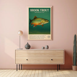 Brook Trout Freshwater Fish Poster PosterGoat