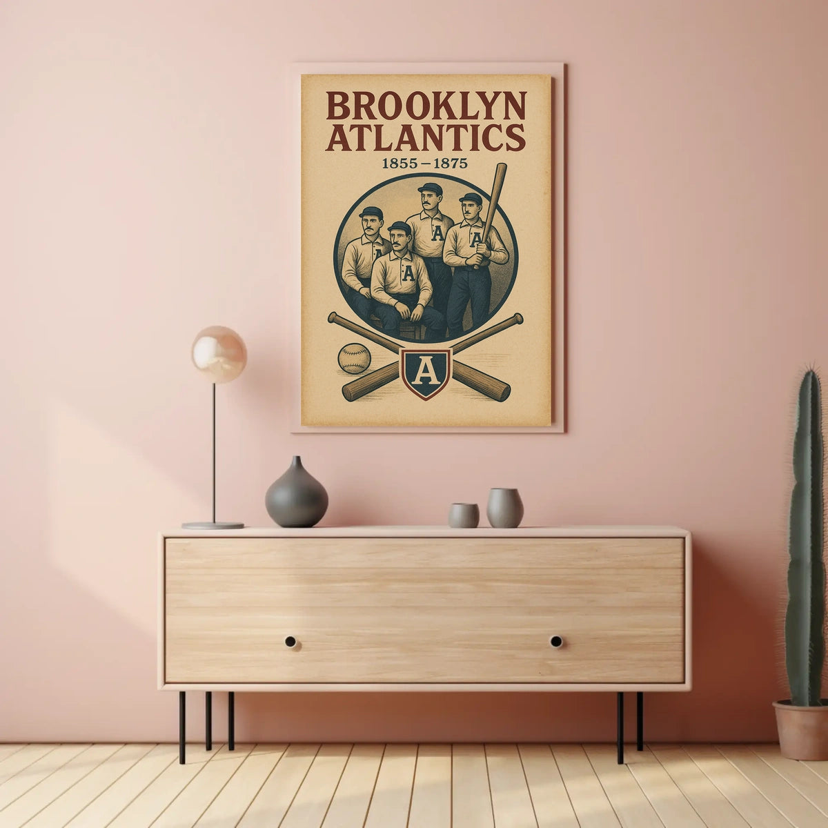 Brooklyn Atlantics Baseball Team Poster