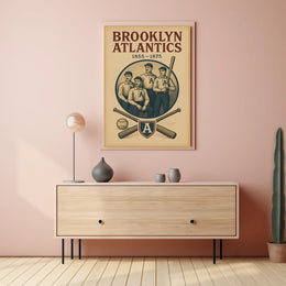 Brooklyn Atlantics Baseball Team Poster
