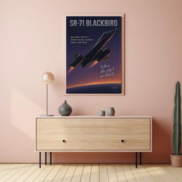 SR-71 Blackbird The Speed Icon Poster