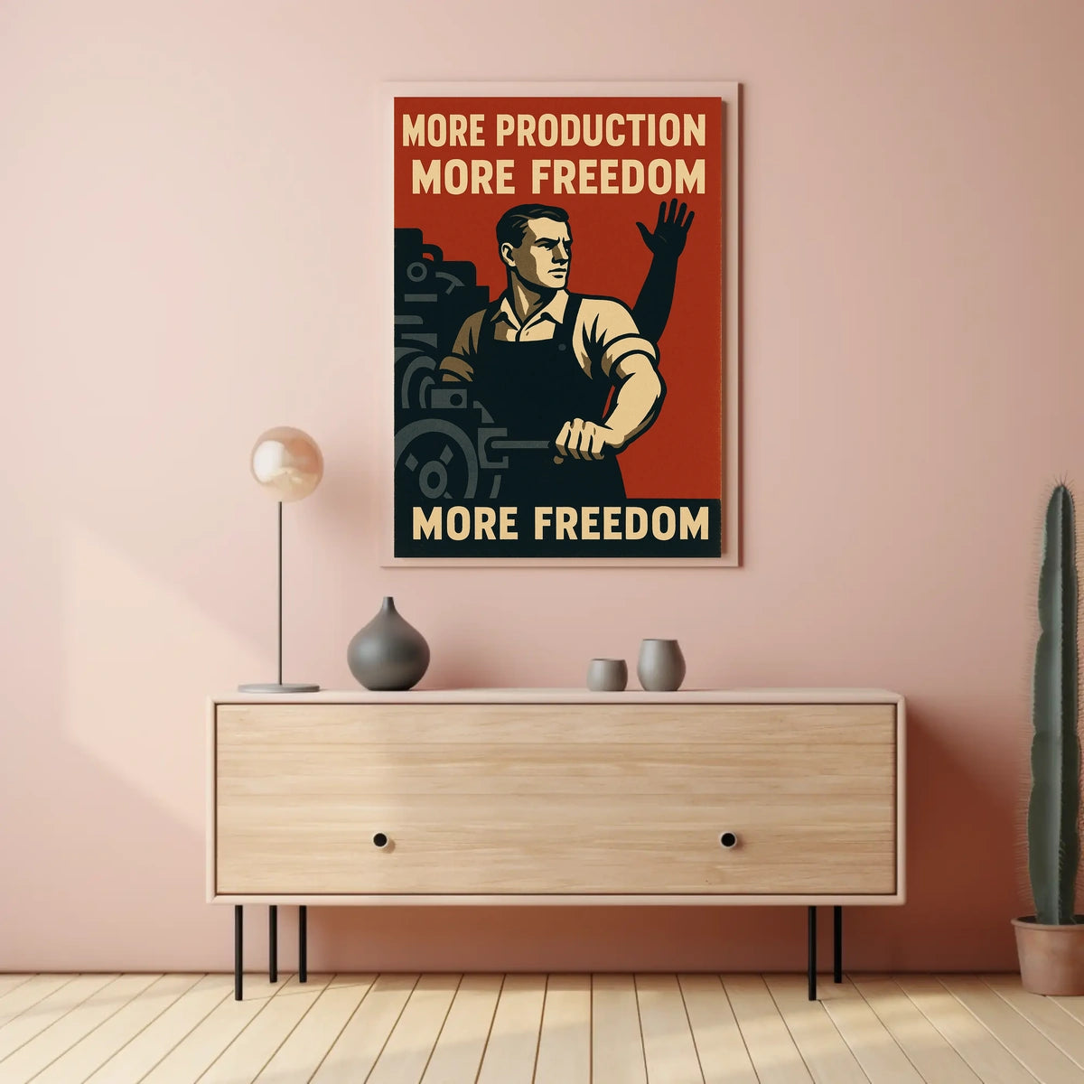 More Production, More Freedom Poster