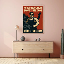 More Production, More Freedom Poster