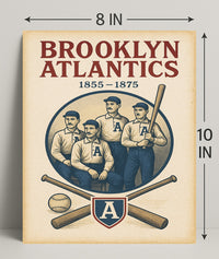 Brooklyn Atlantics Baseball Team Poster PosterGoat