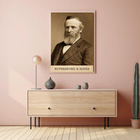 Rutherford B. Hayes Vintage Presidential Portrait Poster