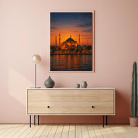 Sunset Over The Hagia Sophia Poster
