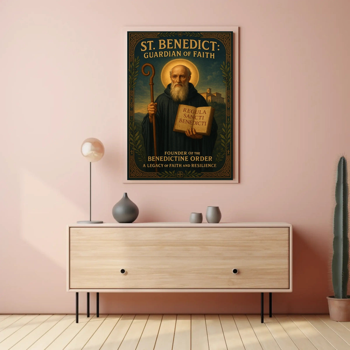 St. Benedict Guardian of Faith Poster