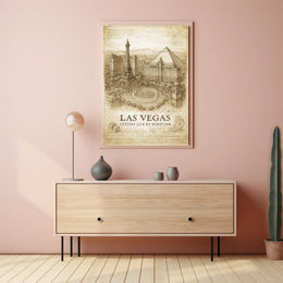 Las Vegas Civitas Lux et Fortuna Poster PosterGoat