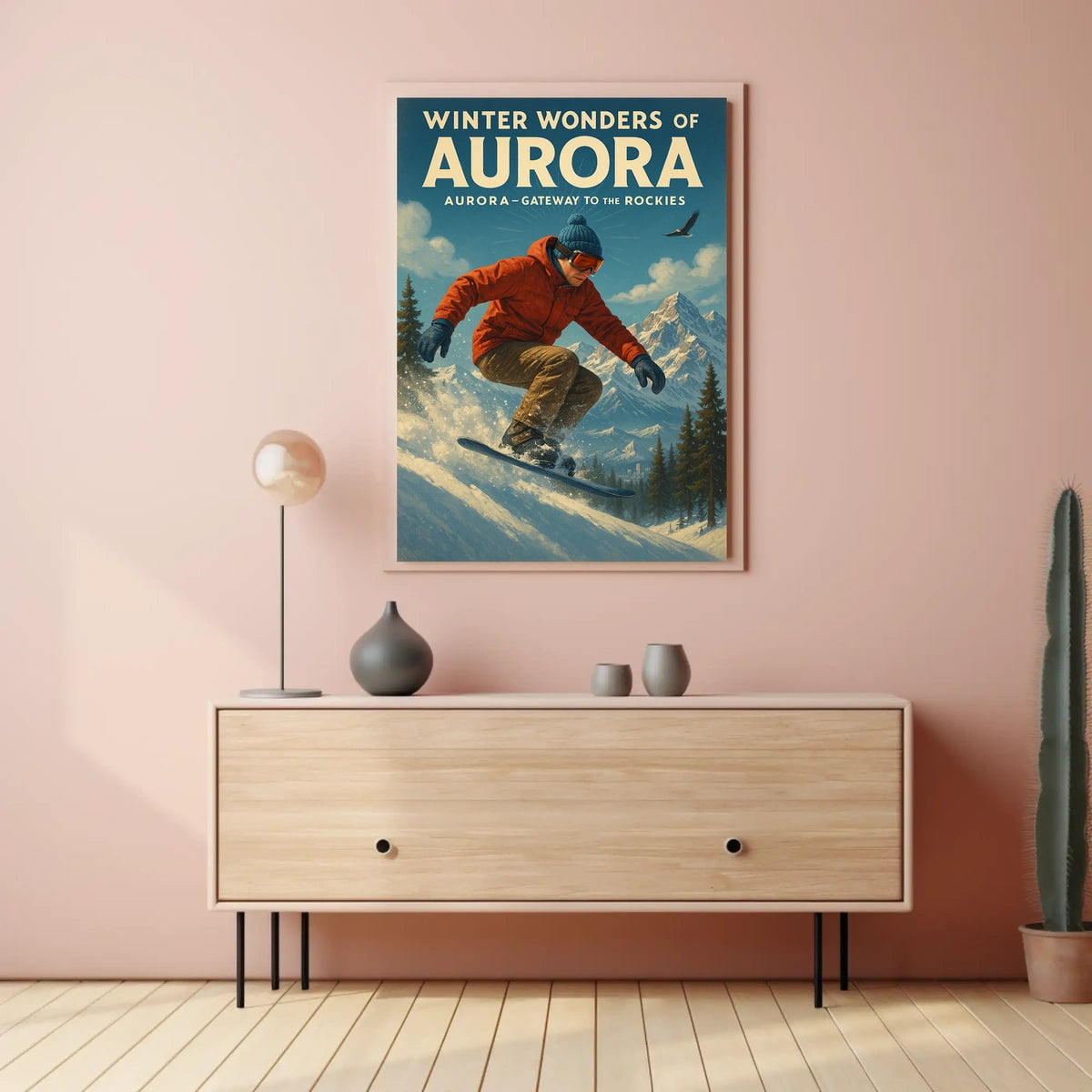 Winter Wonders of Aurora Poster