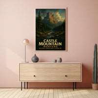 Castle Mountain In Montana Poster