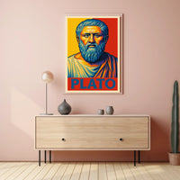 Plato Philosophical Icon Poster