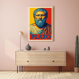 Plato Philosophical Icon Poster